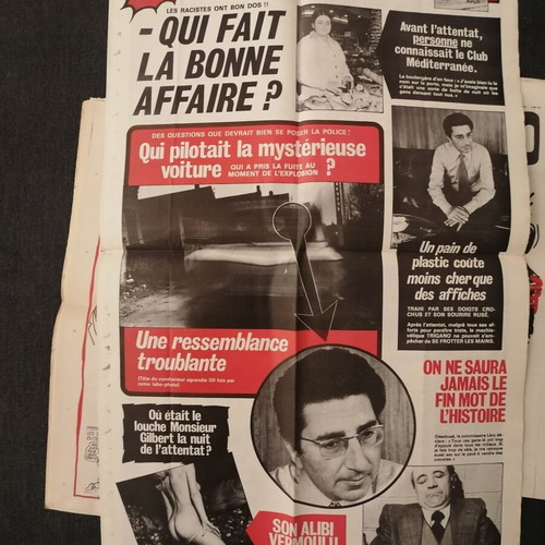 Charlie Hebdo satirical magazine used, 3 issues from 1978