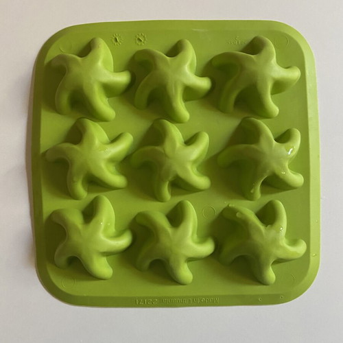 IKEA ice cube trays set of 3 with starfish, fish & puzzle shapes