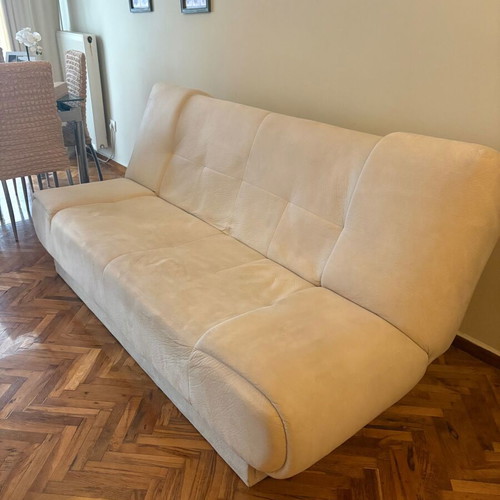 Sofa bed with storage used, purchased from Marmaridis