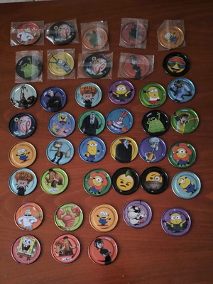 Chipicao metal collectible caps, pack of 42