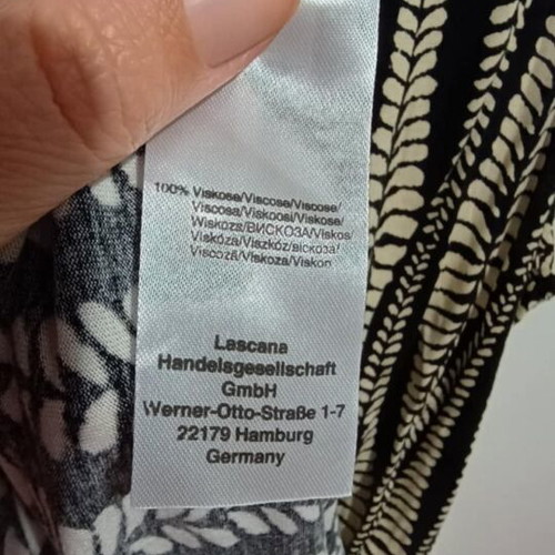 Lascana blouse size M like new, black and beige