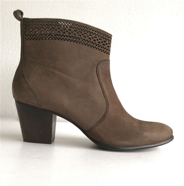  AERIN Suede Ankle Boots - kafe souent mpotakia - Size 39.5