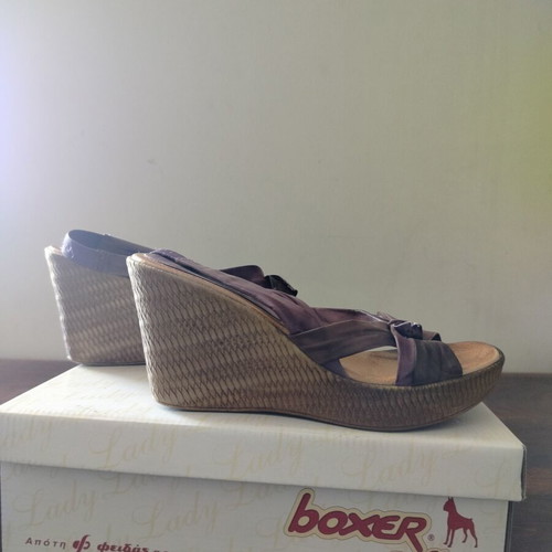 Boxer summer sandals used, purple size 38