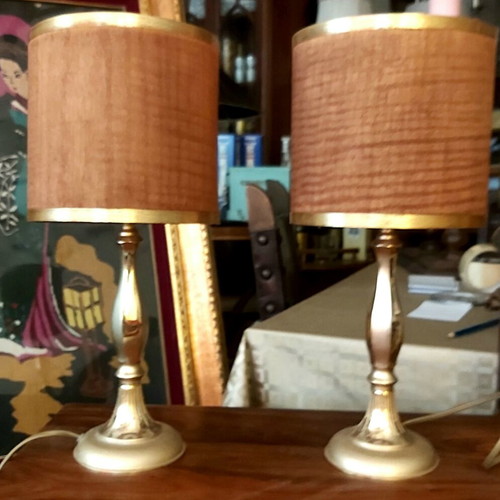 Κλασικά επιτραπέζια φωτιστικά Mid-Century Modern σετ 2τμχ, σαν καινούργια