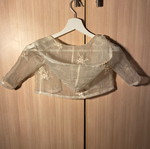 Children's jacket like new, transparent with flowers