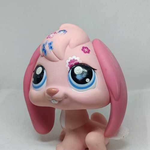 Littlest Pet Shop Jumbo Pink Lop-Eared Bunny figure used