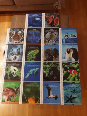 Encyclopedia of Animals used, complete 18-volume set in Greek
