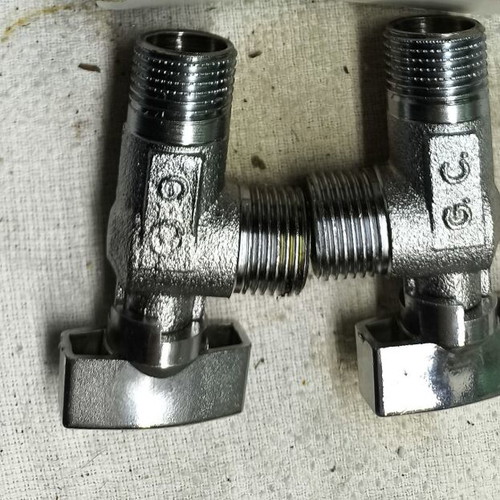Brass Angle Valves New, 1/2'' Male Thread, Pack of 2