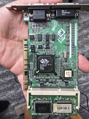 Ati Rage 3DPro PCI graphics card used, perfect condition