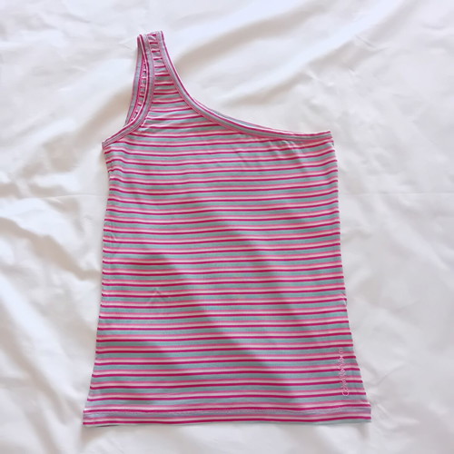 Calvin Klein Jeans One-Shoulder Knitted Halter Top Size S Like New