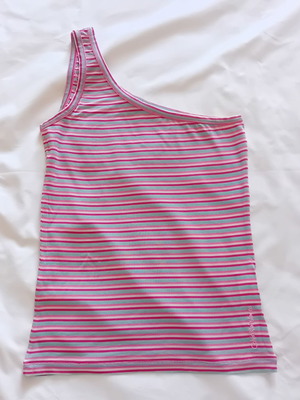 Calvin Klein Jeans One-Shoulder Knitted Halter Top Size S Like New