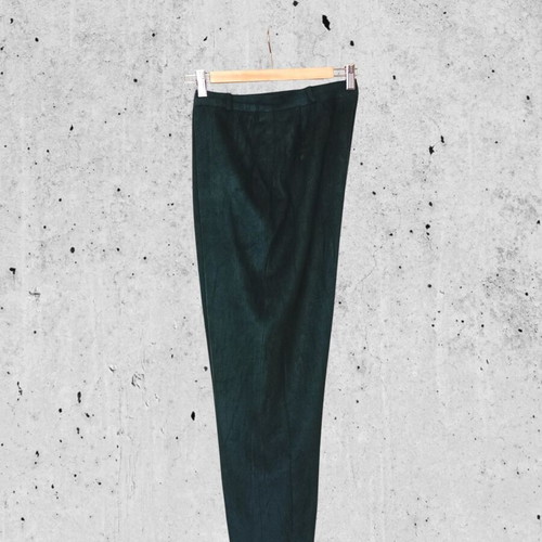 Women's green pants used, size L