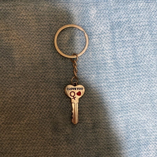 I love you keychain used