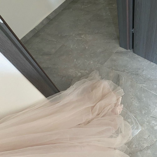 Rebecca Johnson Design wedding dress used, size M, beige