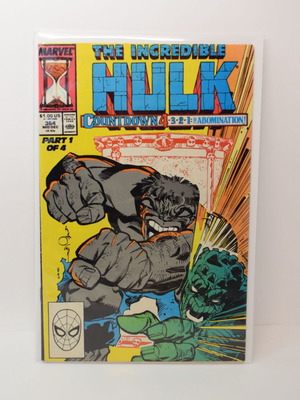 Incredible Hulk #364 comic used, Marvel Comics 1989
