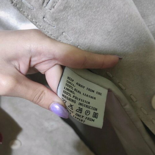 Attrattivo Long Gray/Beige Coat Like New Size M