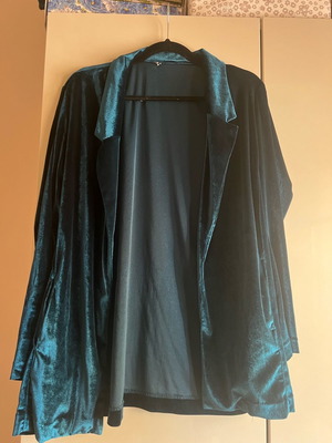 Velvet blazer like new, petrol color, size M