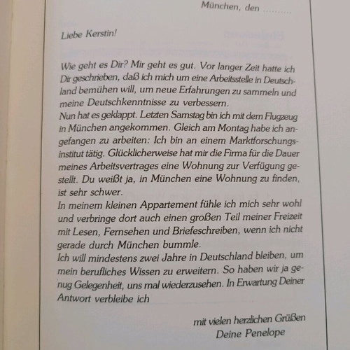 Book of German essays like new