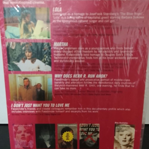 Rainer Werner Fassbinder Volume I 4 DVD set used with English subtitles