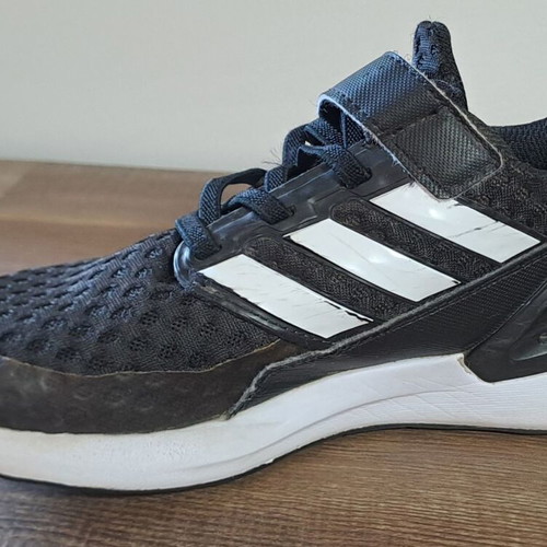 Adidas Performance RAPIDARUN kids athletic shoes like new, size 34, black and white