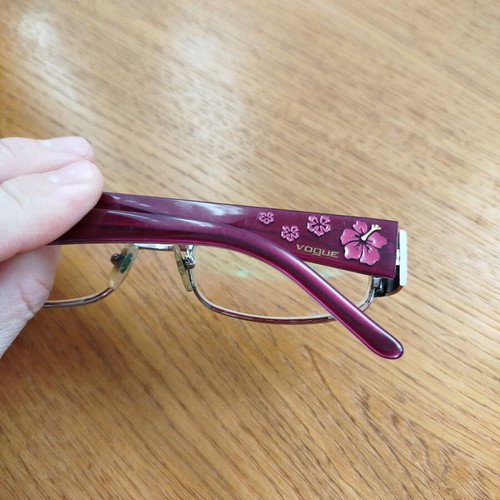 Vogue glasses frame used with floral design
