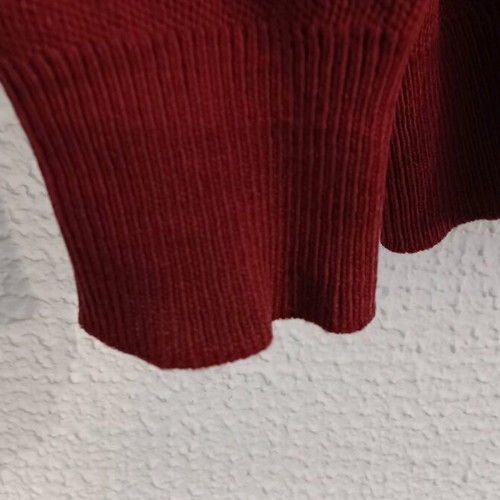 Lacoste knitwear used, burgundy No 5, Made in France