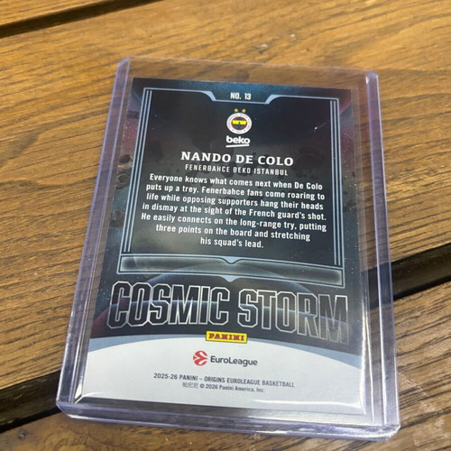 2025 Origins Euroleague Nando De Colo Cosmic Storm card new