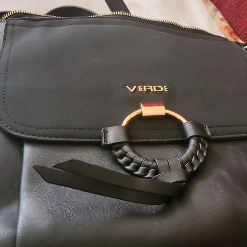 Verde women's black crossbody bag like new