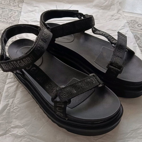 Renato Garini flatforms like new, black, size 38