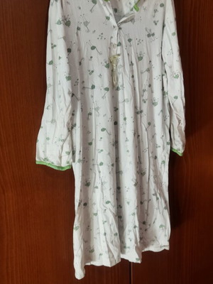 Cotton nightgown new, size M/L, white