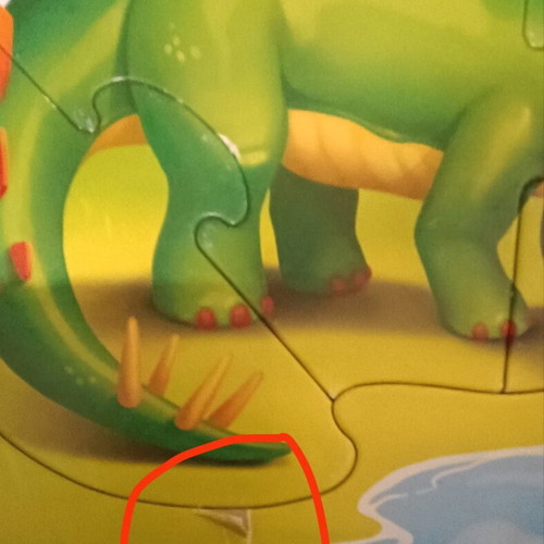 Baby Puzzle Dinosaurs used with 6 different dinosaurs