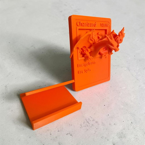 3D Printed Charizard Figure new, vibrant orange PLA plastic
