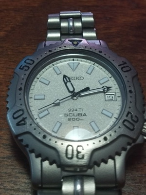 Seiko 994TI Scuba 200m wristwatch, titanium, JDM model