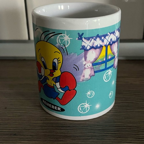Tweety Mug used, Looney Tunes Warner Bros 1996