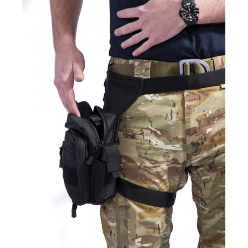 Thigh bag like new, black