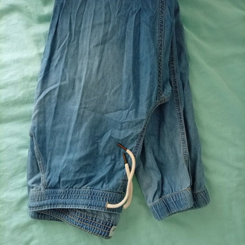 Terranova fabric pants size L like new, blue, summer