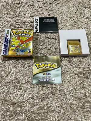 Pokemon Gold cartridge like new for Game Boy Color with box and manuals