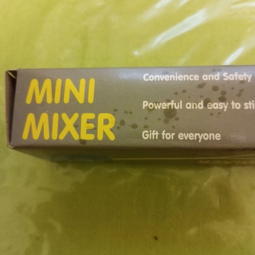 Mini mixer new, operates with two batteries