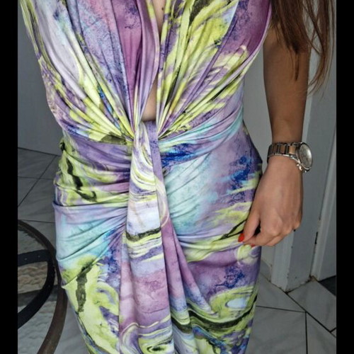 Long dress Assos colorful one size new