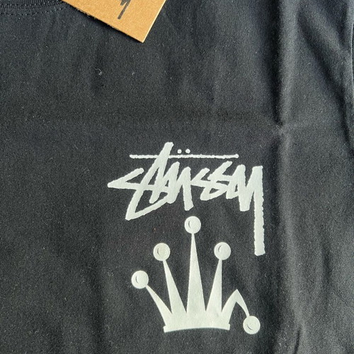 Stussy Stock Crown Tee size S new, black