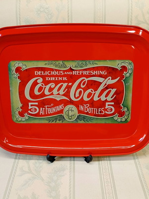 Δίσκος Coca Cola καινούργιος, αχρησιμοποίητος, 37x28 cm