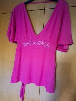 Paranoia blouse like new, pink, one size