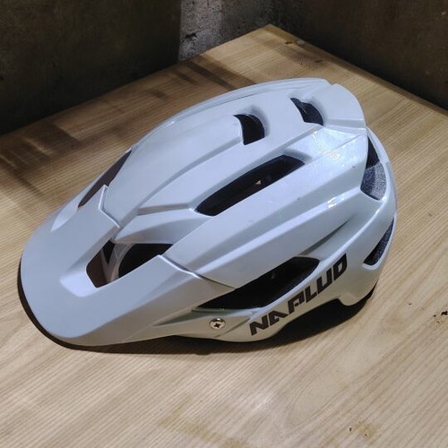 Naplud cycling helmet, white, size L, CE certified