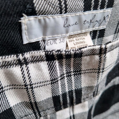 Zara plaid mini skirt balloon style with pockets like new
