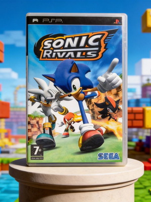 Sonic Rivals PSP game like new, action-racing