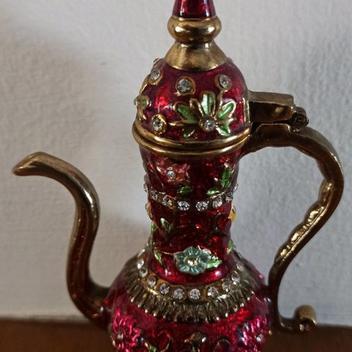 Miniature Arabic teapot used