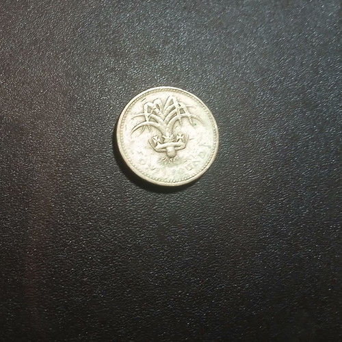 British one pound coin 1985