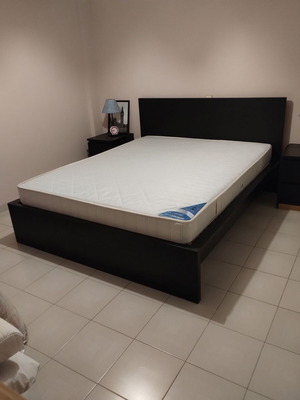 IKEA double bed 180x200 cm with mattress
