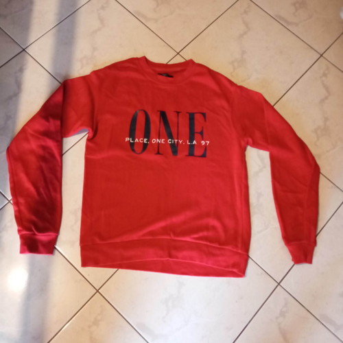 Bershka women's sweatshirt used, red, size M