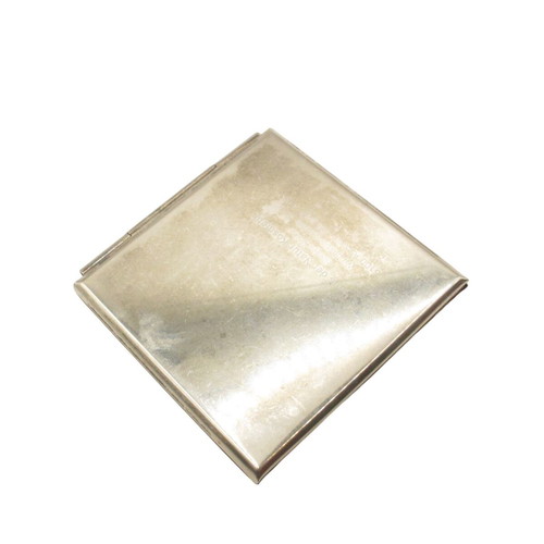 Vintage Maria Galland Paris mirror used, silver-plated, square